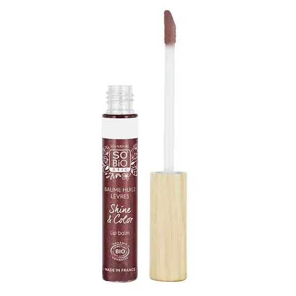 So'Bio Étic Shine & Color Baume Huile Lèvres N°42 Diamant Rosé Bio 5ml