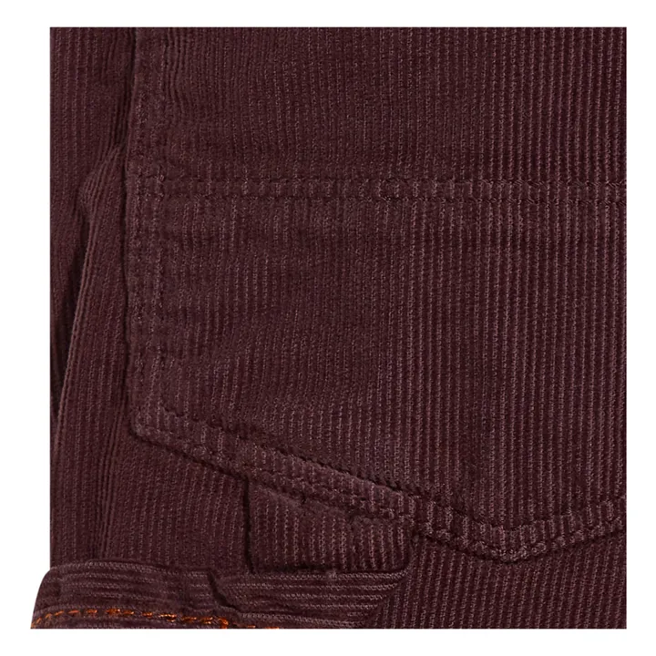 Bellerose Pantalon Droit Velours Painter | Aubergine