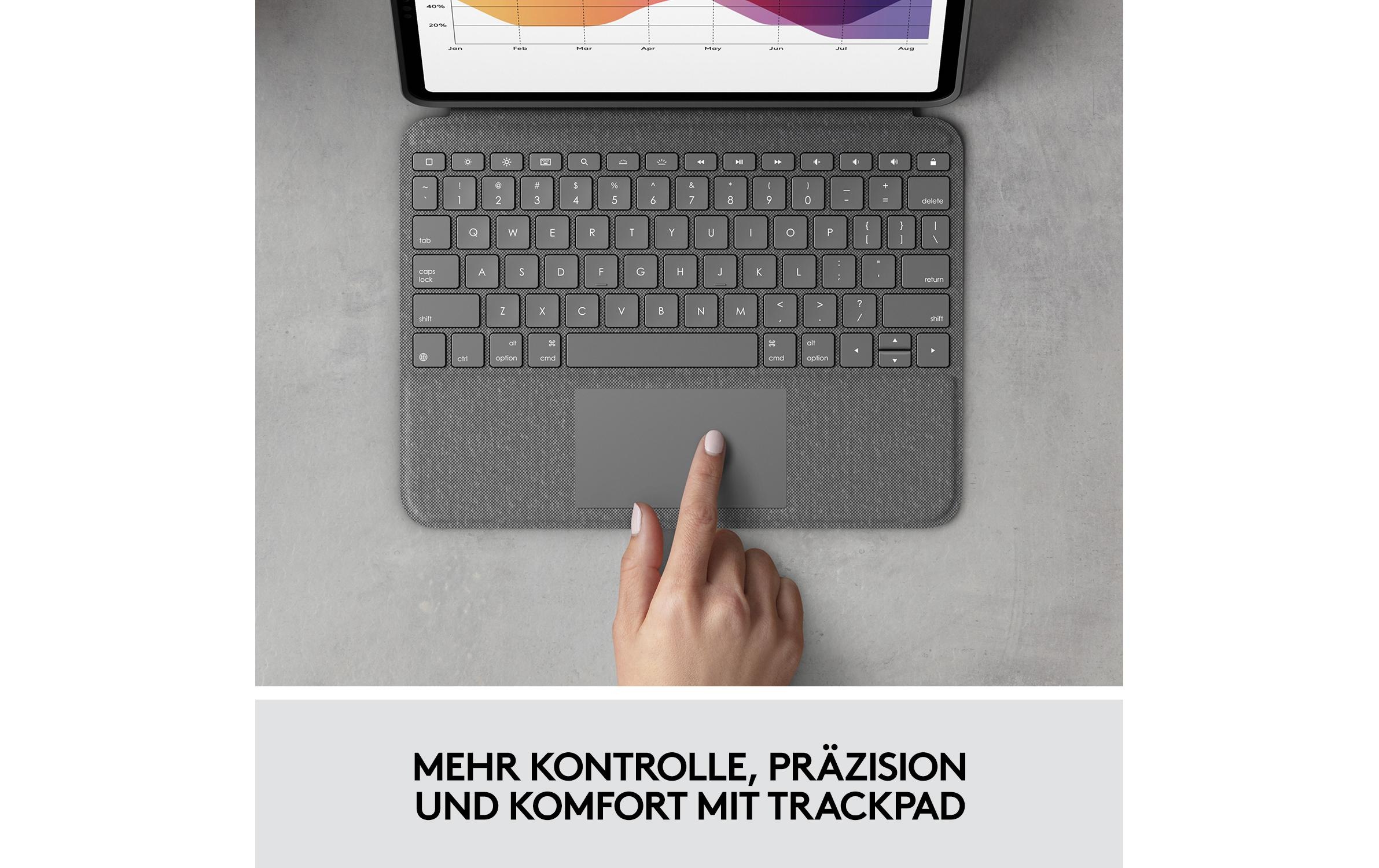 Logitech Tablet-Hülle »Folio Touch iPad Air (4. & 5. Gen)« Tablet 28 cm (11 Zoll)