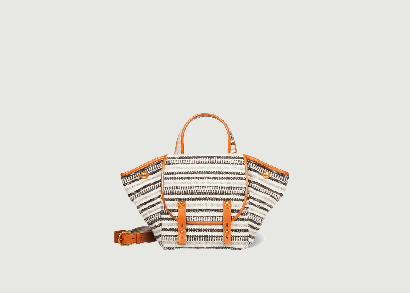 Sac cabas en laine et cuir Stan Panier M Jérôme Dreyfuss