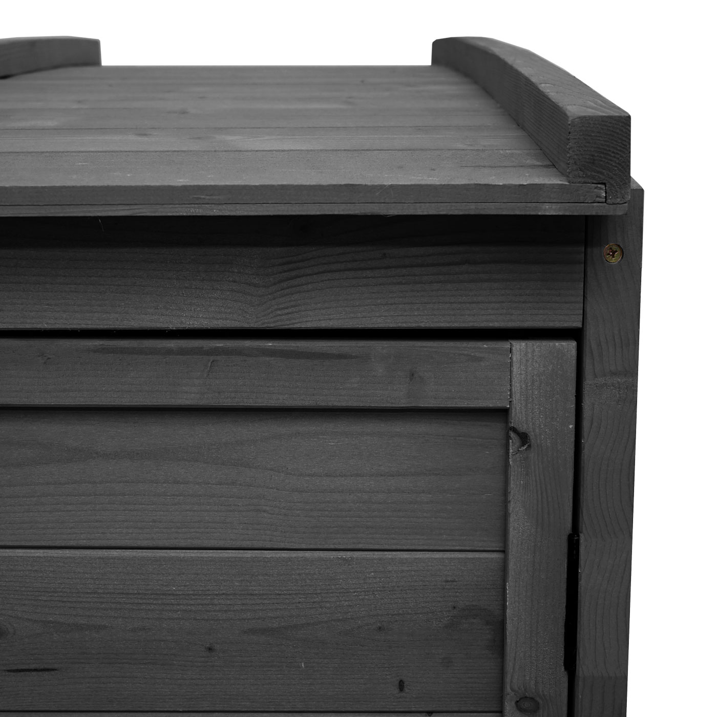 XL 2er-/4er-Mülltonnenverkleidung MCW-H75b, Mülltonnenbox, erweiterbar 138x138x105cm Holz MVG-zertifiziert ~ anthrazit