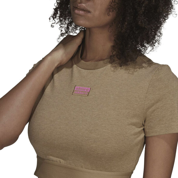 adidas CROPPED TEE Brown