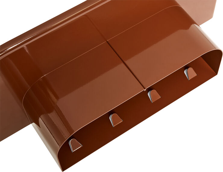 Hay Korpus Shelf-Medium 4 hooks-Brick r Brick red