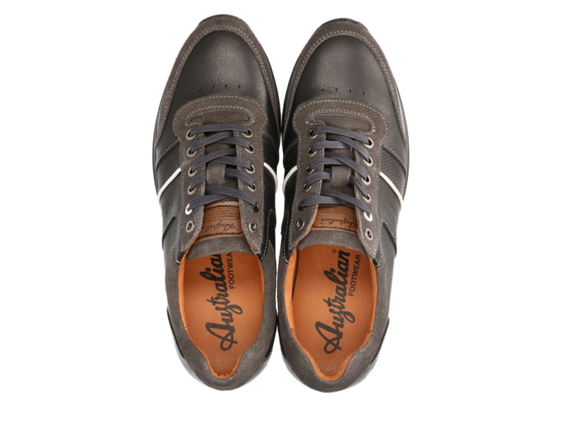Australian Footwear Catania leather Black Grey White