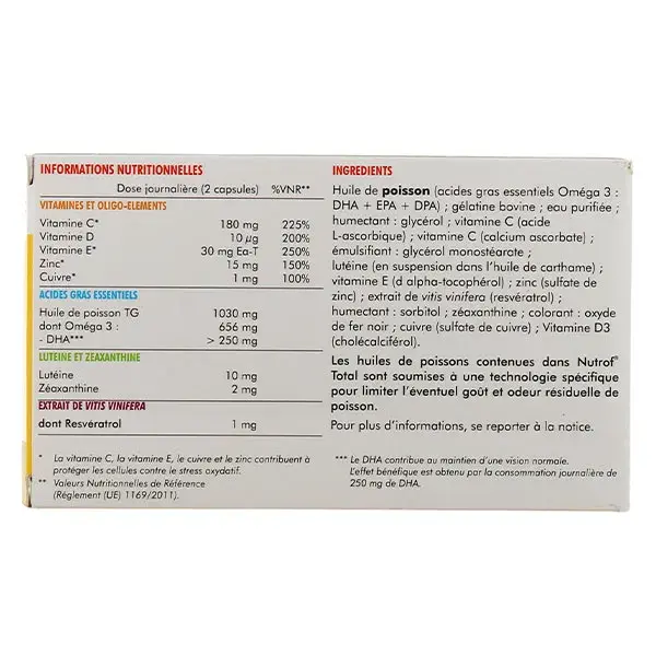 Théa Nutrof Total Lot de 2 x 180 capsules