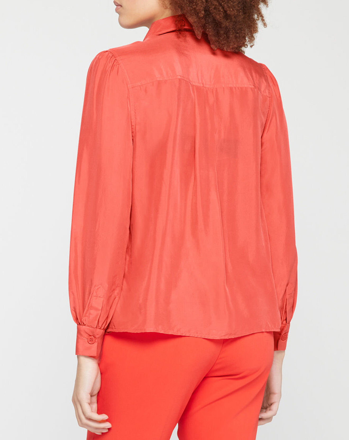 Jodhpur Blouse fluide 100% Soie Panos rose corail