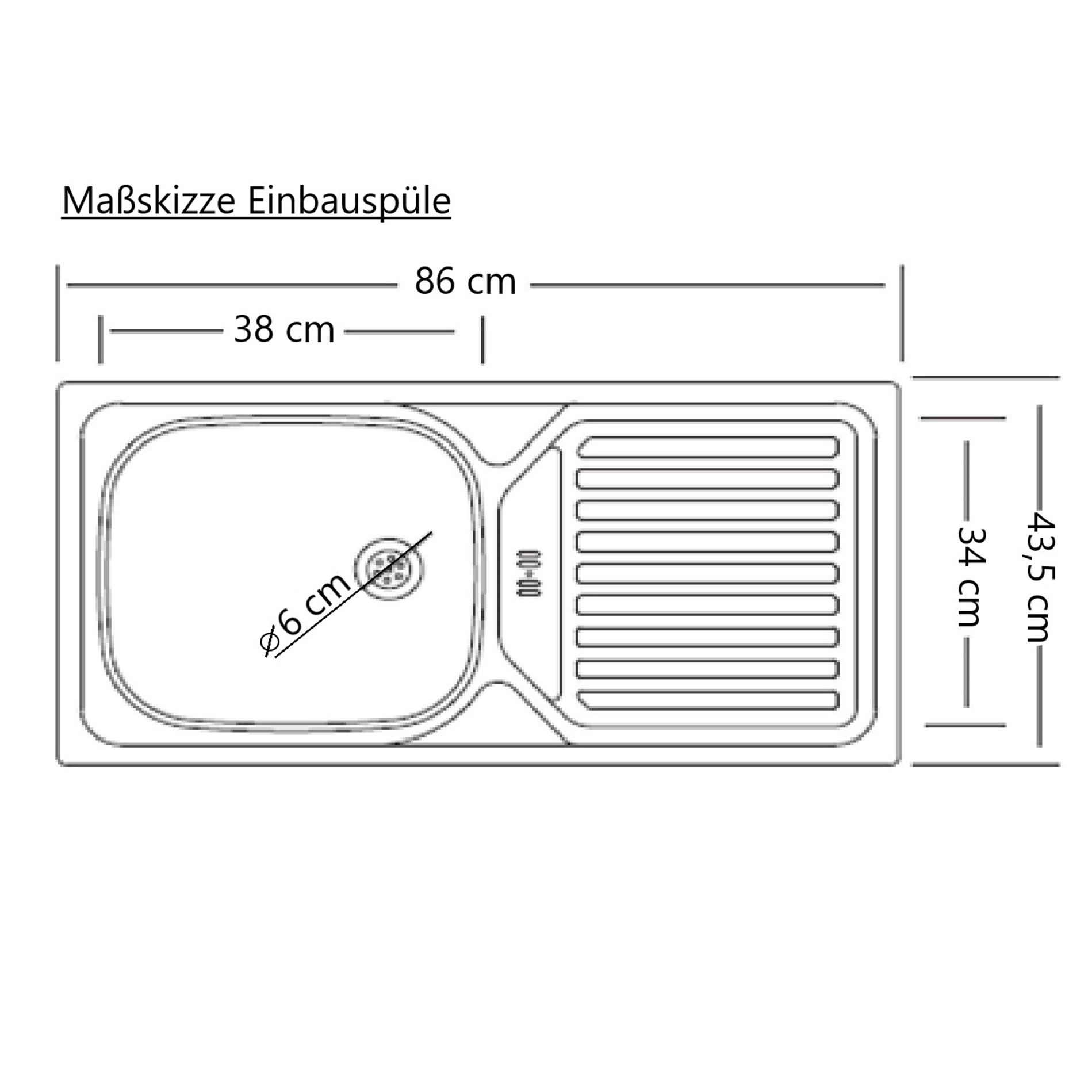 Küchenzeile MERAN - weiß - Wotaneiche - 240 cm