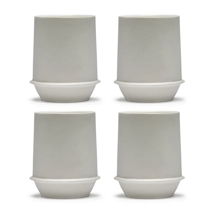 Serax - Dune Becher by Kelly Wearstler, Alabaster / weiss (4er-Set)