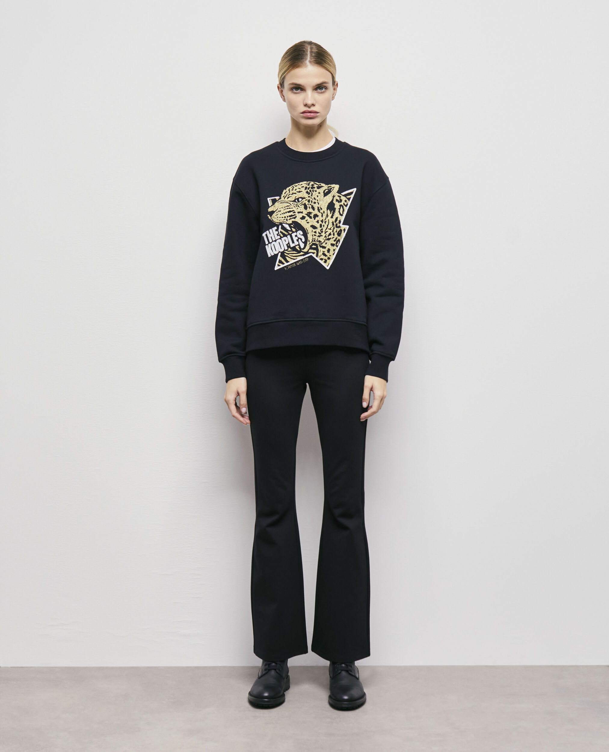 Sweatshirt sérigraphié noir
