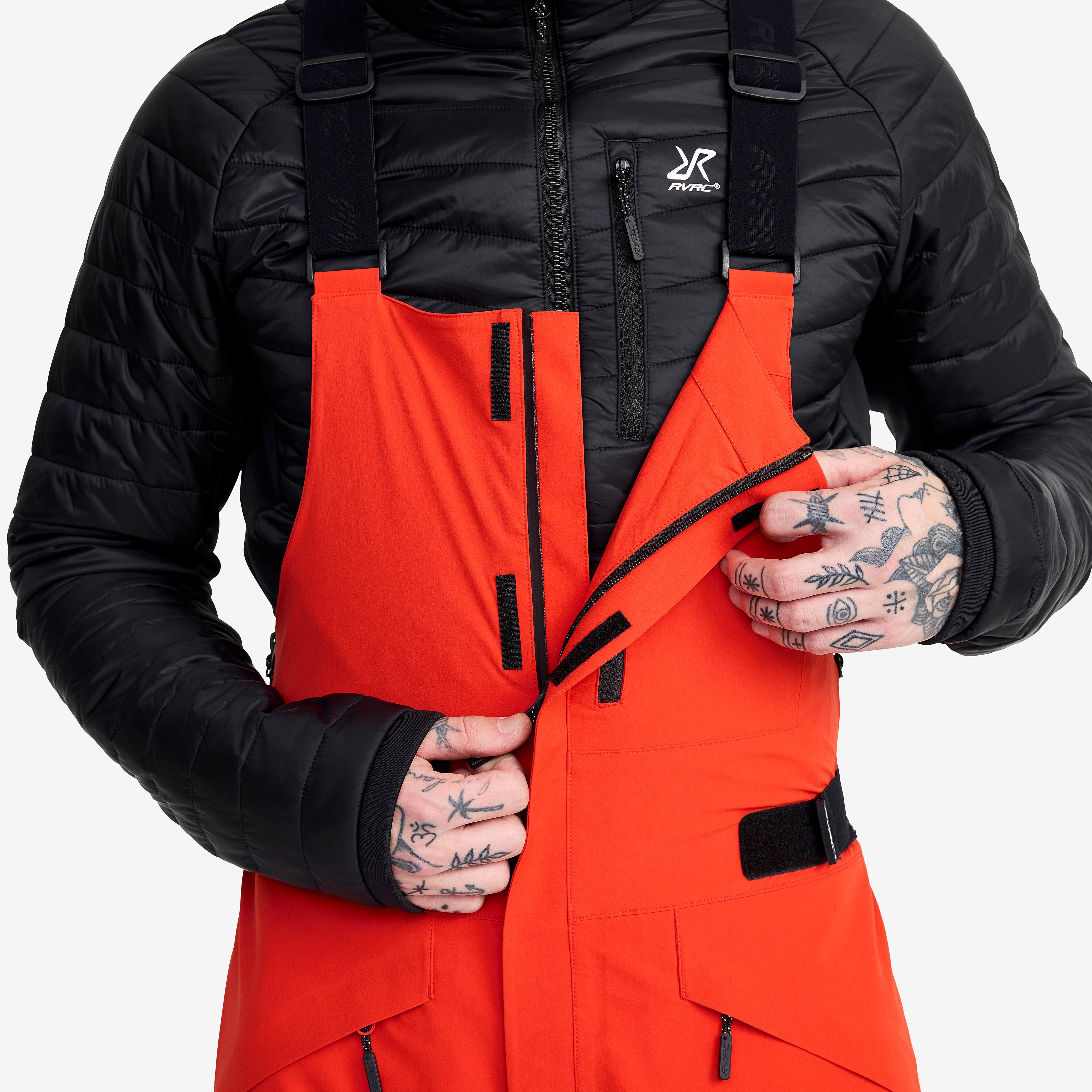 Atlas 3L Ski Bib Pants Herre Lava
