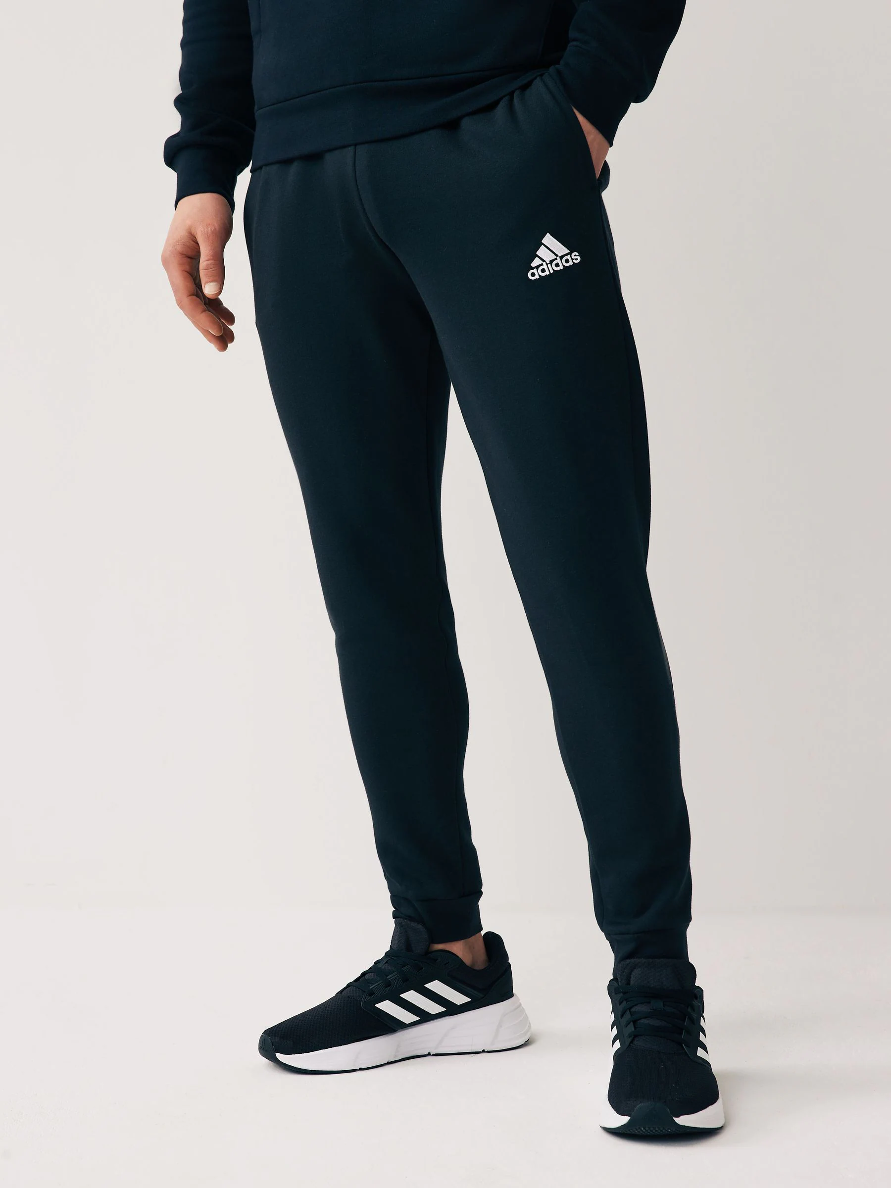Zwart - adidas Entrada joggingbroek van sweatstof