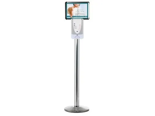 [OUTLET] - Dispenserstander stål forkromet - til berøringsfri Deb dispenser
