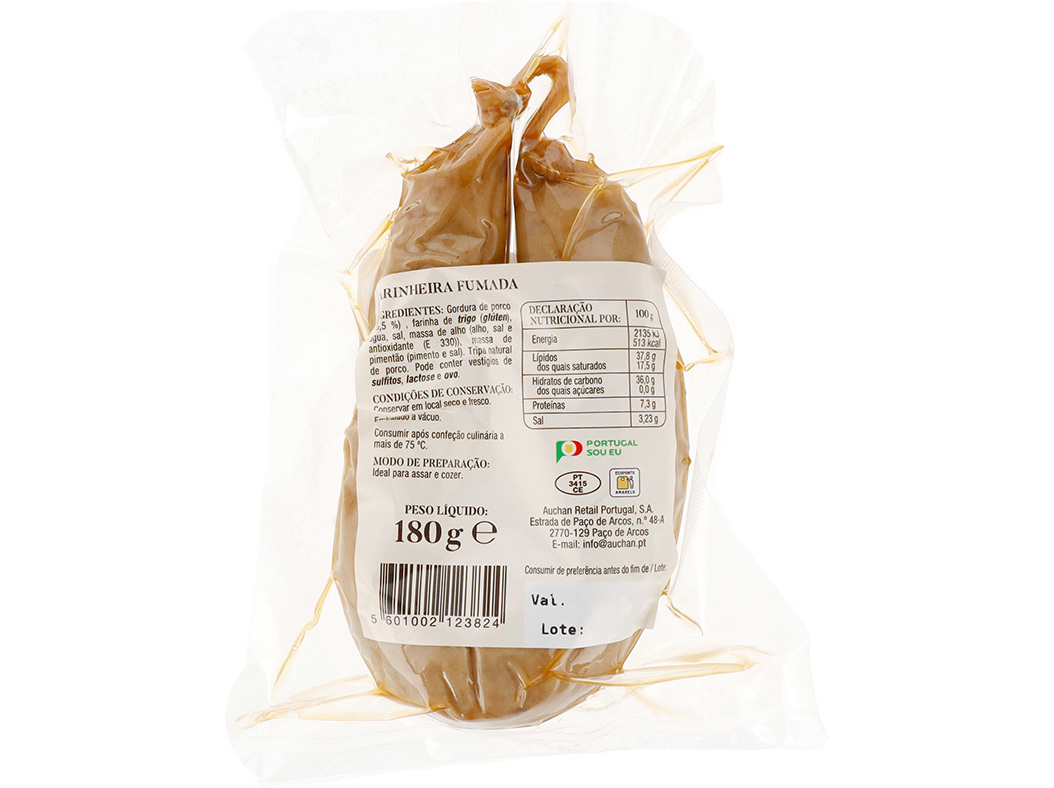 FARINHEIRA DA SERTÃ AUCHAN À MESA EM PORTUGAL CULTIVAMOS O BOM 180G