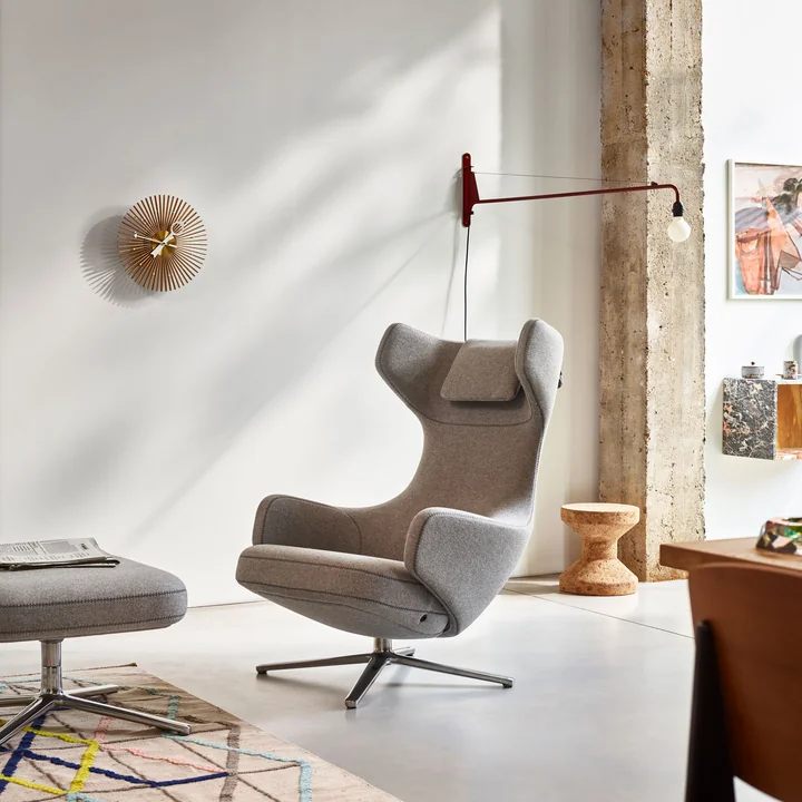 Vitra - Petite Potence Wandleuchte, Prouvé Bleu Marcoule
