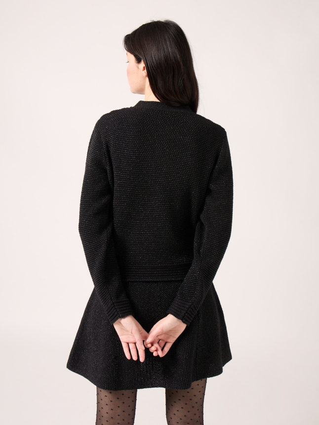 Gilet en maille scintillante