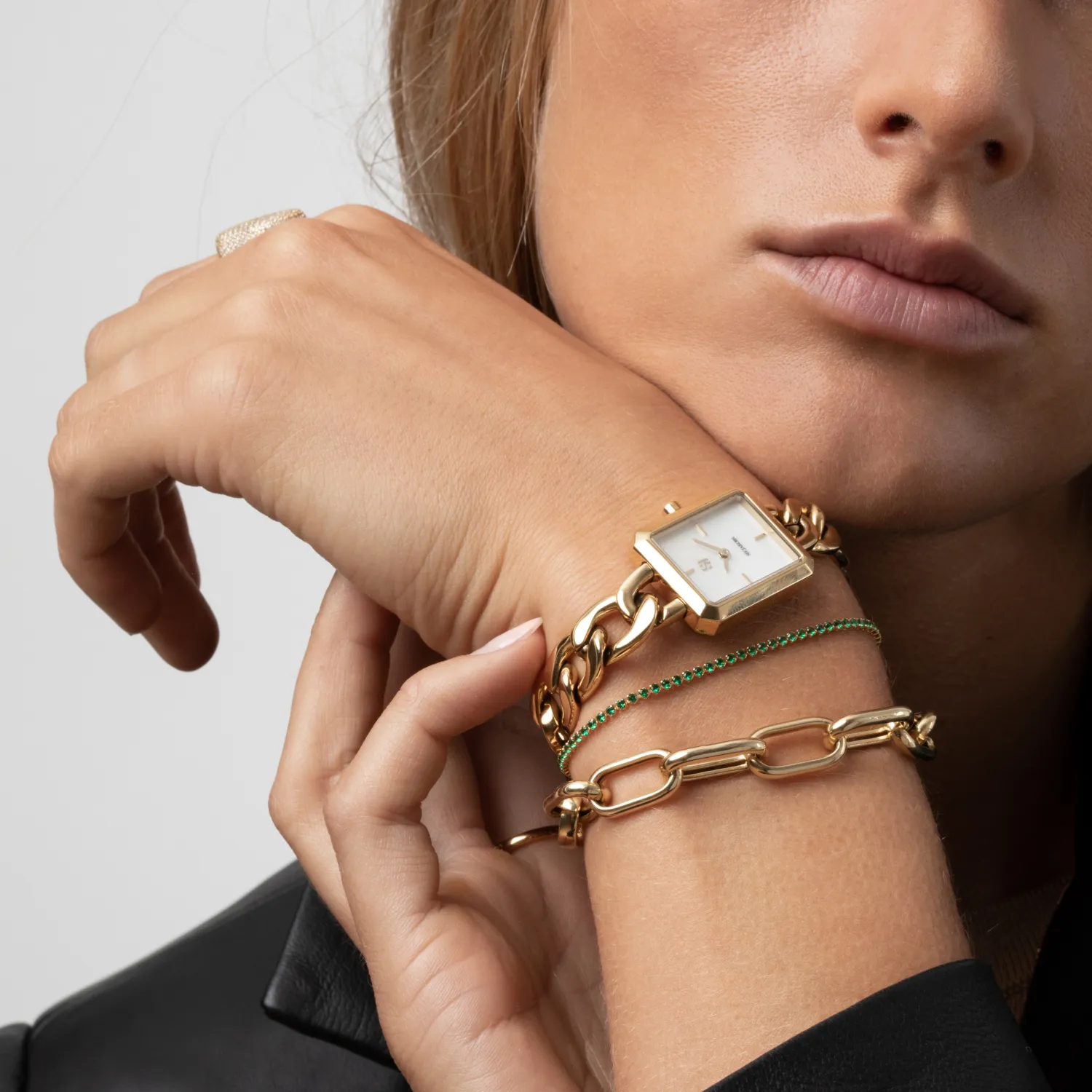 Sif Jakobs Ellera Armbånd 18 kt. Forgyldt Sølv SJ-B2869N-GCZ-YG