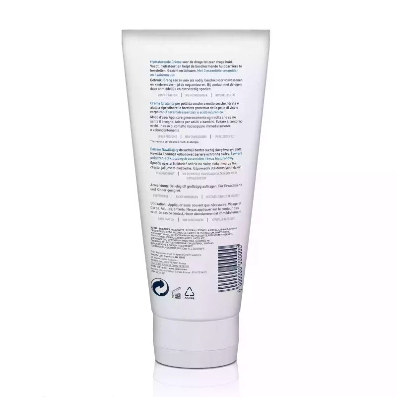 Baume Hydratant Visage et Corps Pour les Peaux Sèches à Très Sèches - 177ml