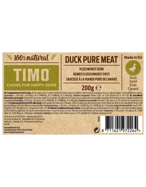 Timo Vleesworst Eend - Hondensnacks