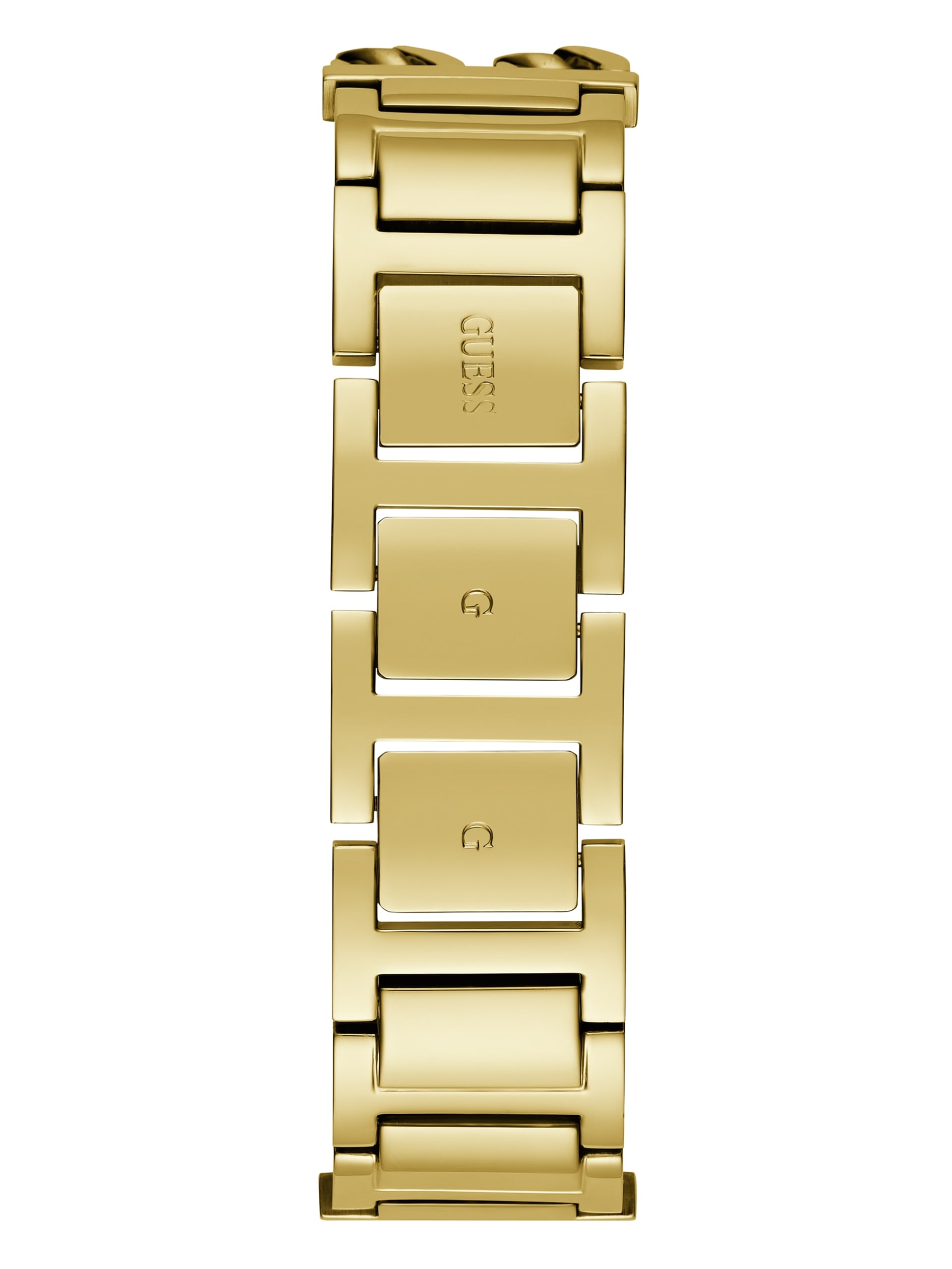 Relógio analógico quadrado dourado