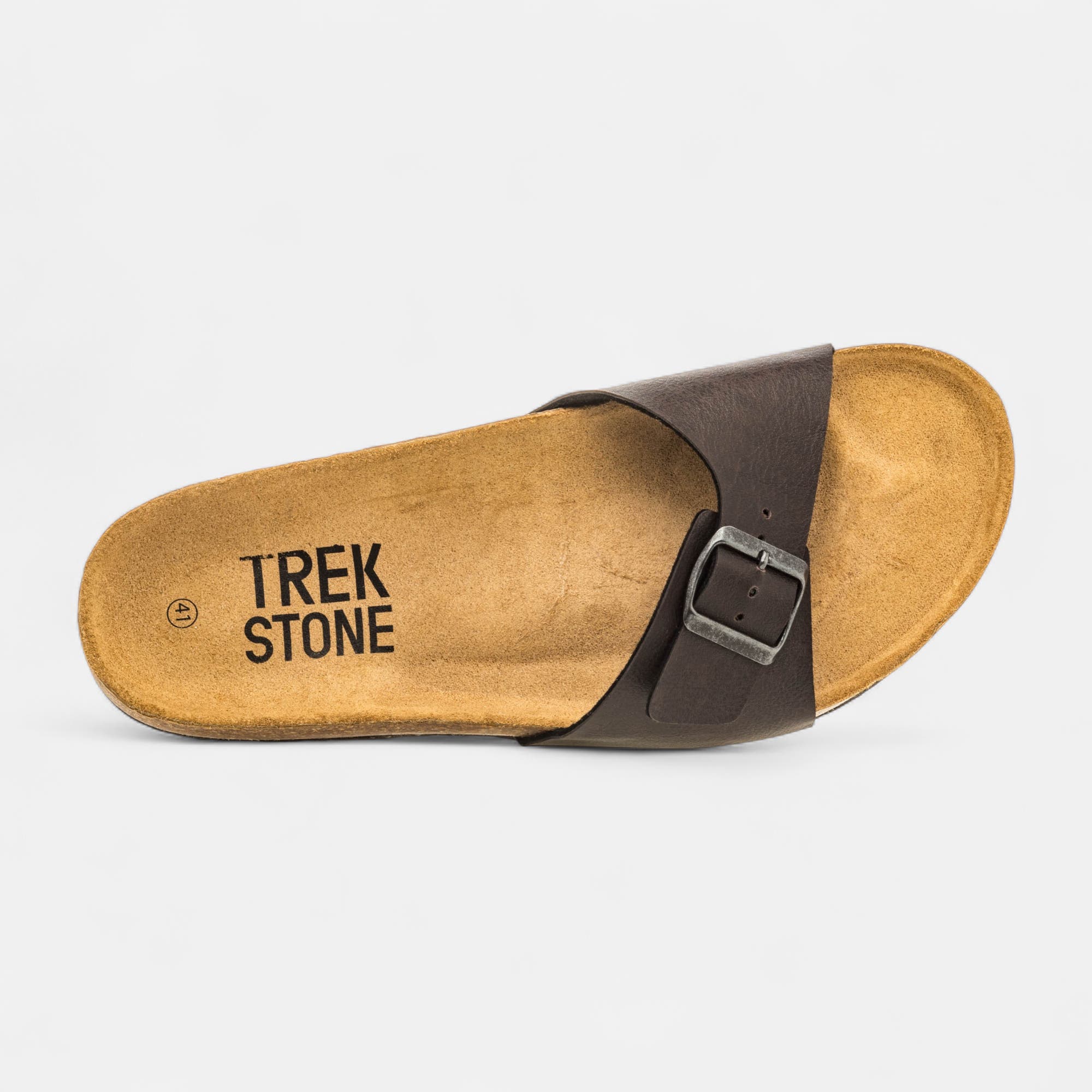 Mules semelle liège Homme marron