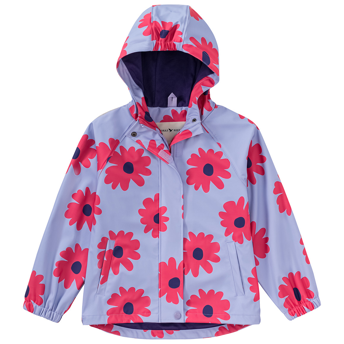 Jonas Nielsen Mädchen Regenjacke mit Blumen-Allover helllila