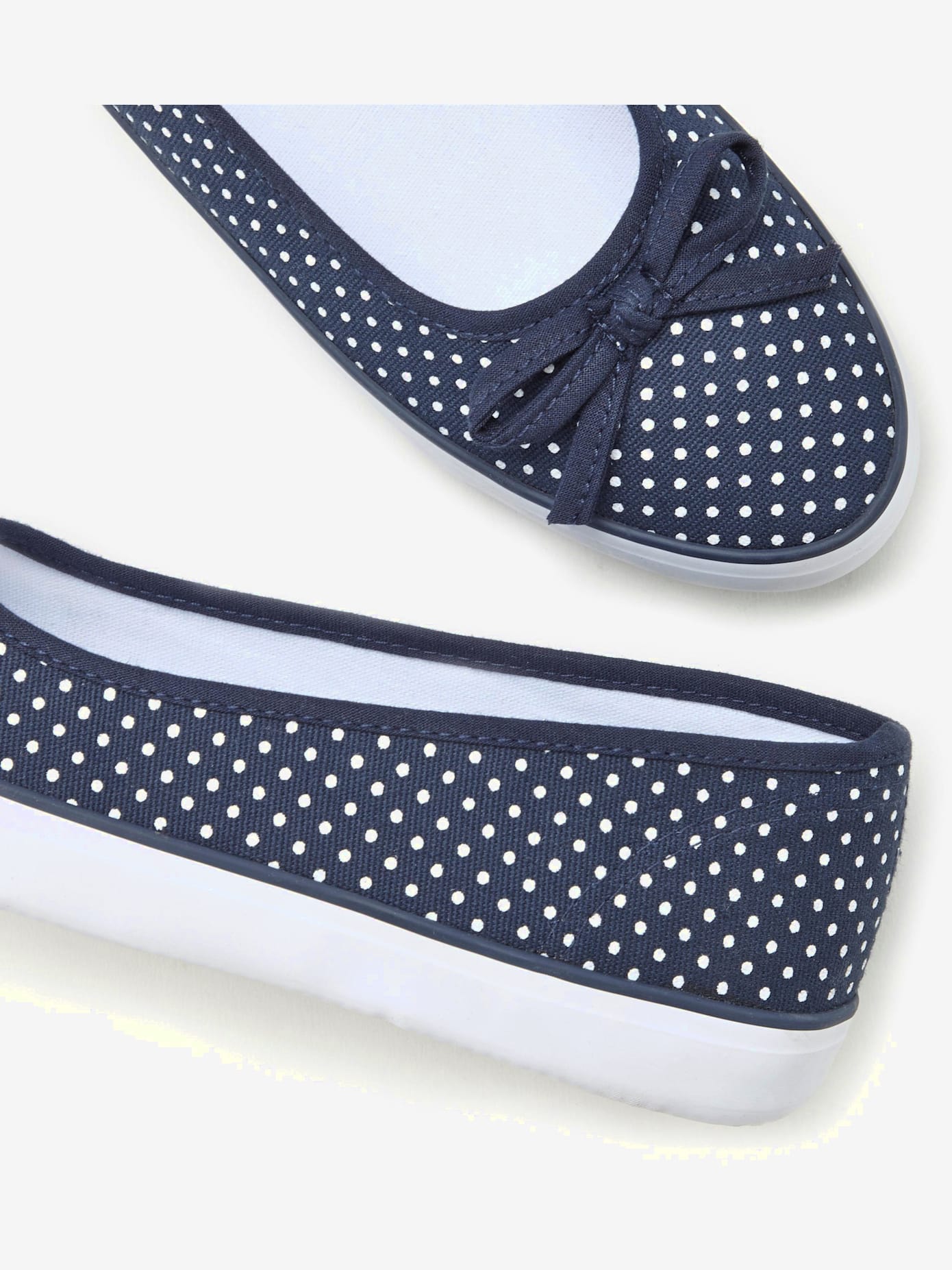 Sneakers ballerines imprimé à pois raffiné