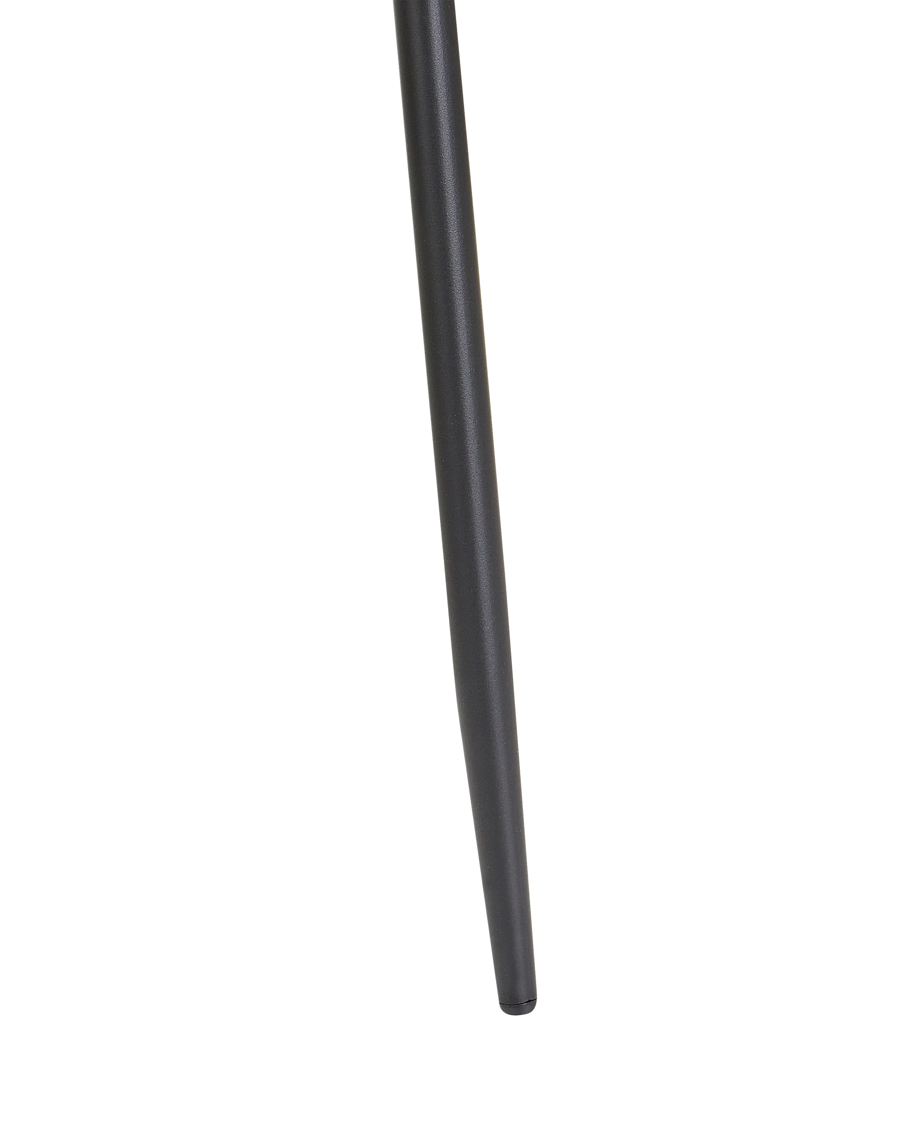 Set van 4 eetkamerstoelen POWELL Fluweel Gebroken wit