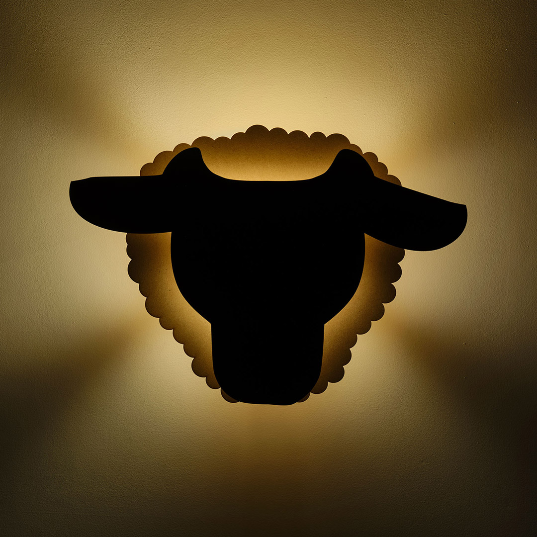 Schaap - Dieren wandlamp