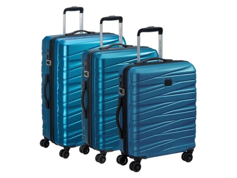 Delsey Paris Tiphanie 3-stk hårdt trolleysæt steelblue