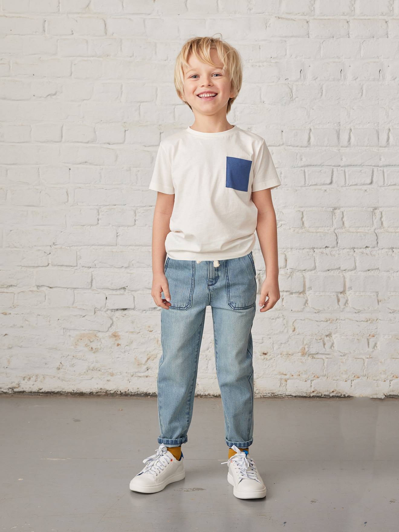 Calça jeans reta 