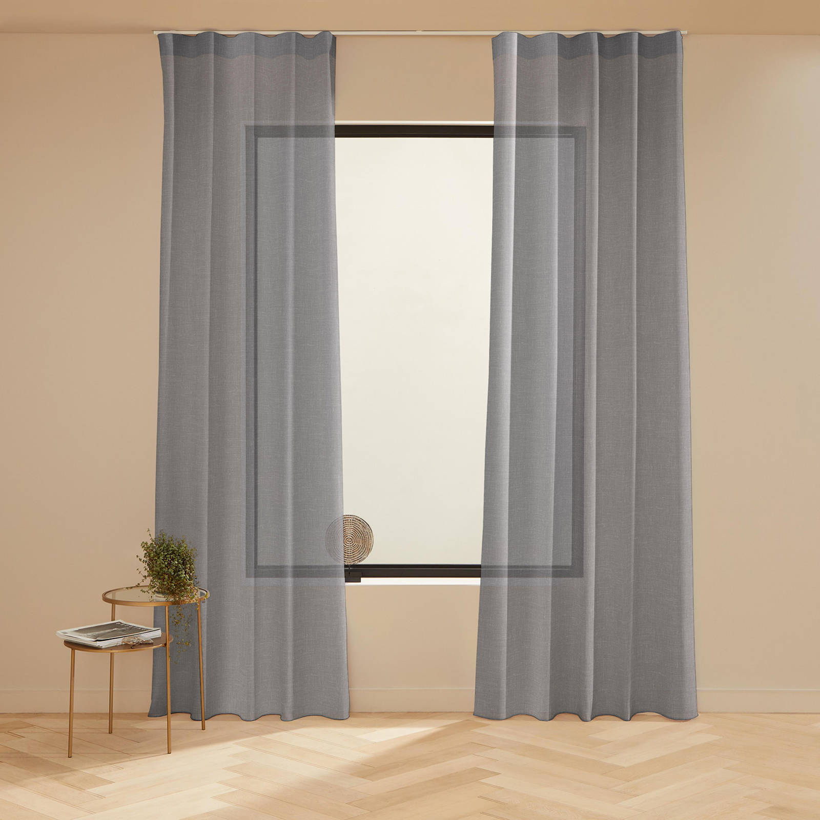 NOUS Living inbetween gordijn Sea Breeze 90 grey