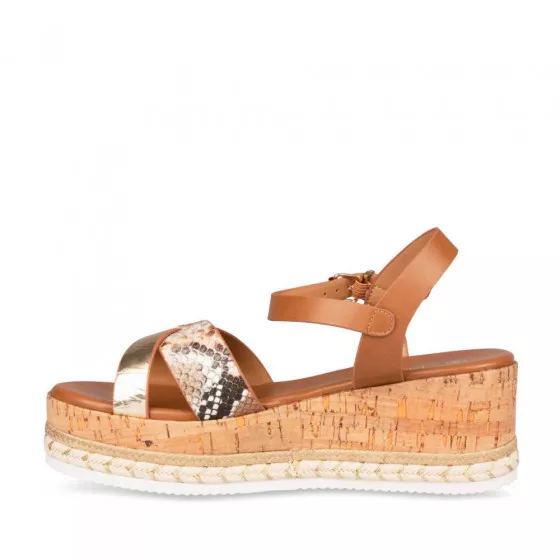 Sandales COGNAC LADY GLAM