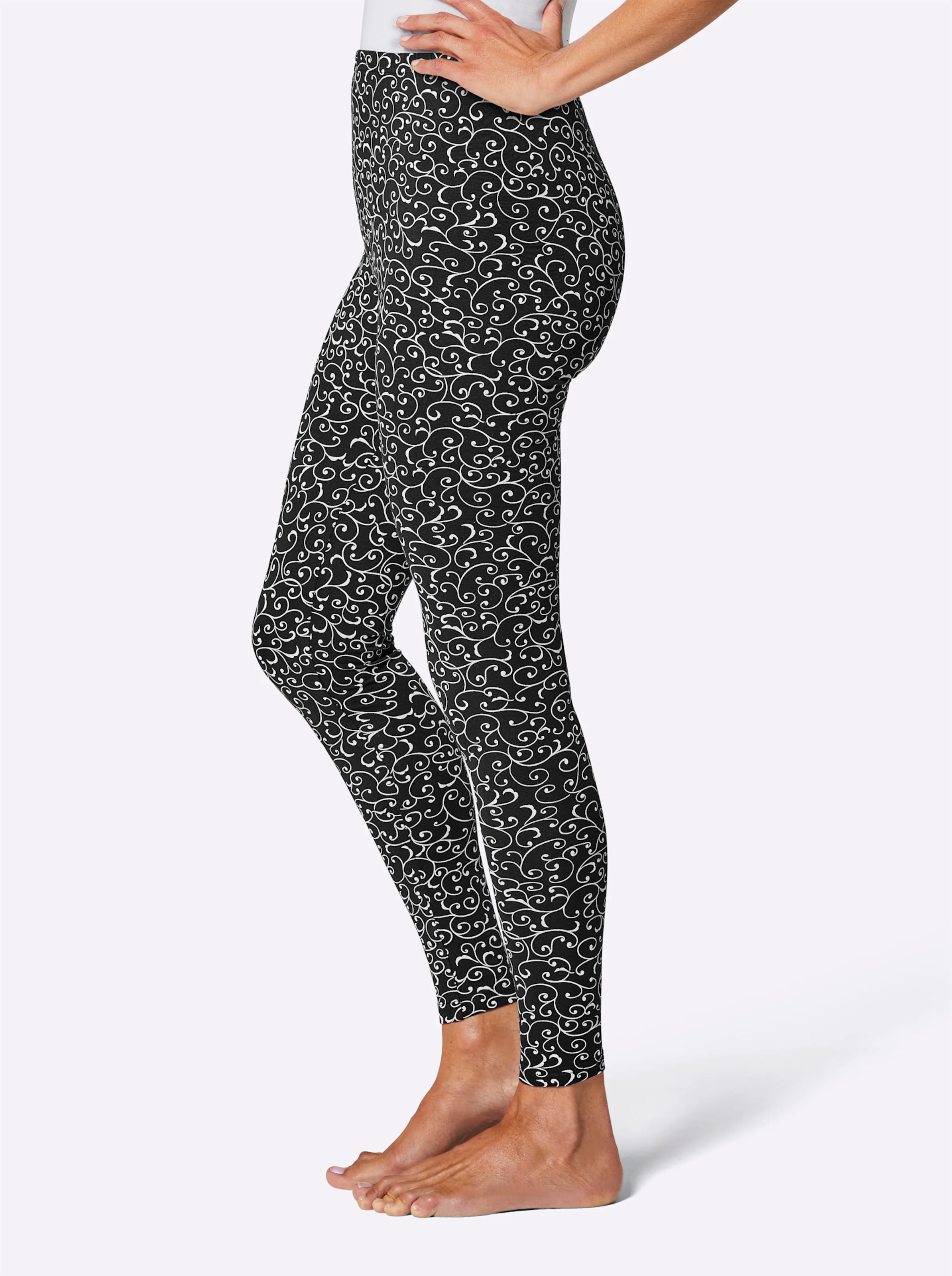 Leggings in schwarz