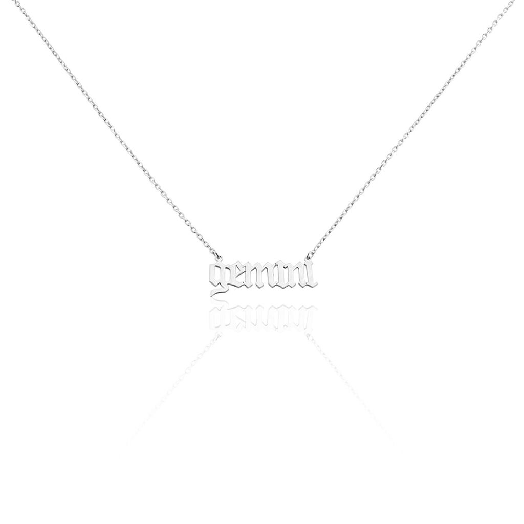 Collier Argent Blanc Astro