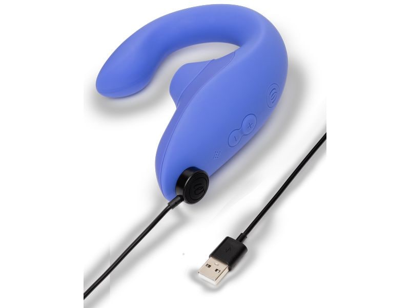 Womanizer Vibrator Blend Rechargeable G-Spot KIT Blue   Sch Dualer Klitoris- und G-Punkt-Stimulator mit Pleasure Air und G-Punkt-Vibrationen