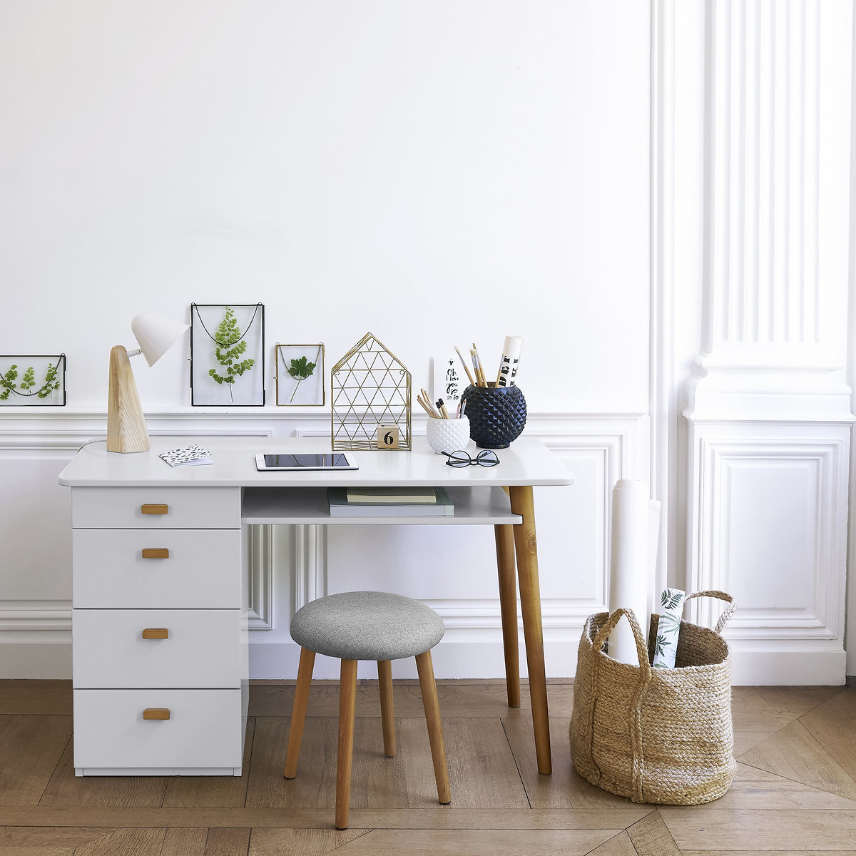 LA REDOUTE INTERIORS<br>Escrivaninha com 4 gavetas JIMI