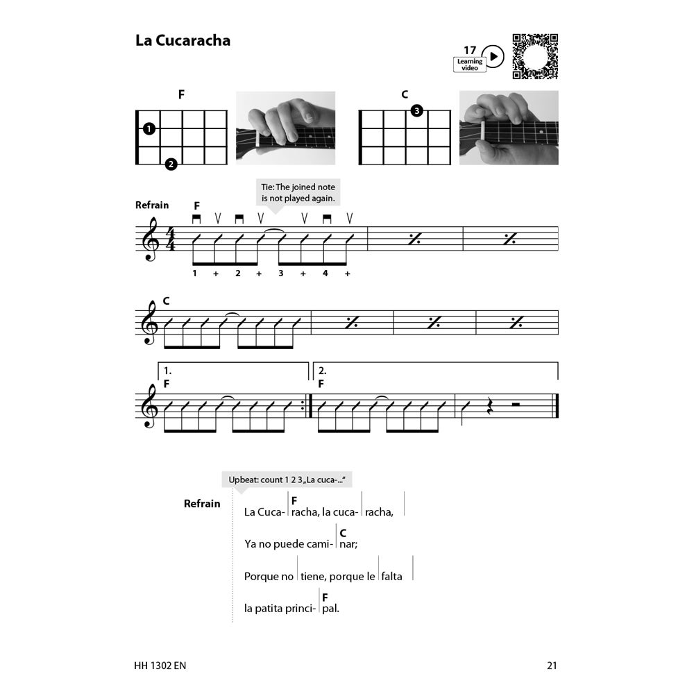 Cascha HH 1302 EN Ukulele - Learn to play quick and easy