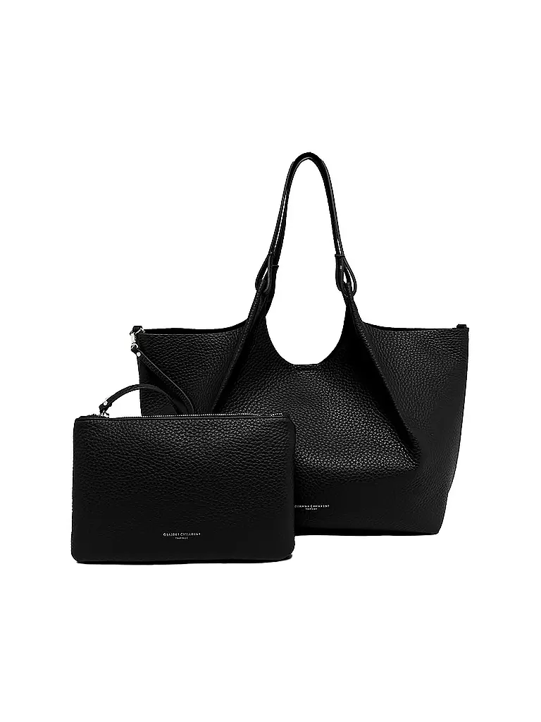 GIANNI CHIARINI Ledertasche - Hobo Bag DUA schwarz