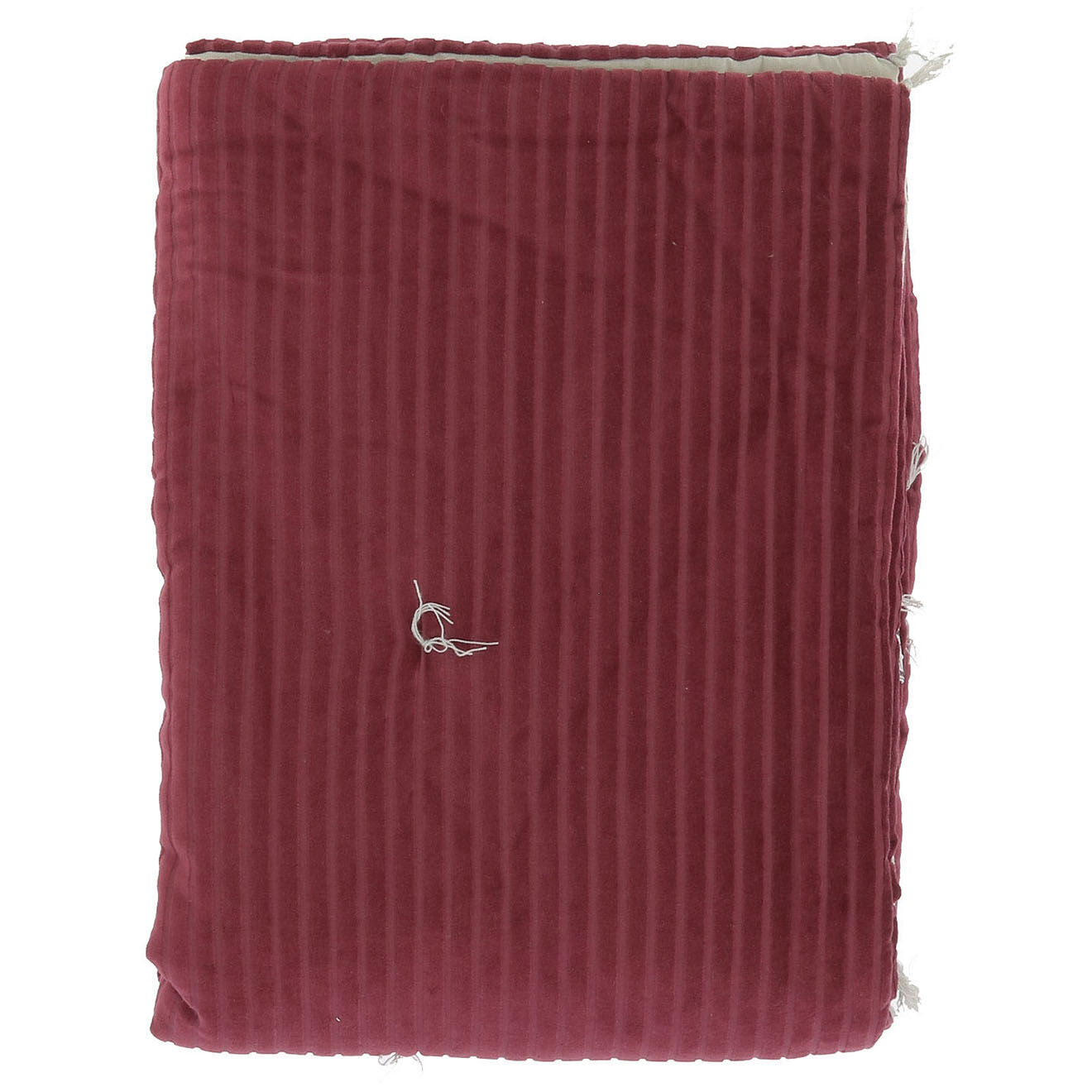 En Fil d'Indienne Bout de Lit Veluti bordeaux - 90x200 cm