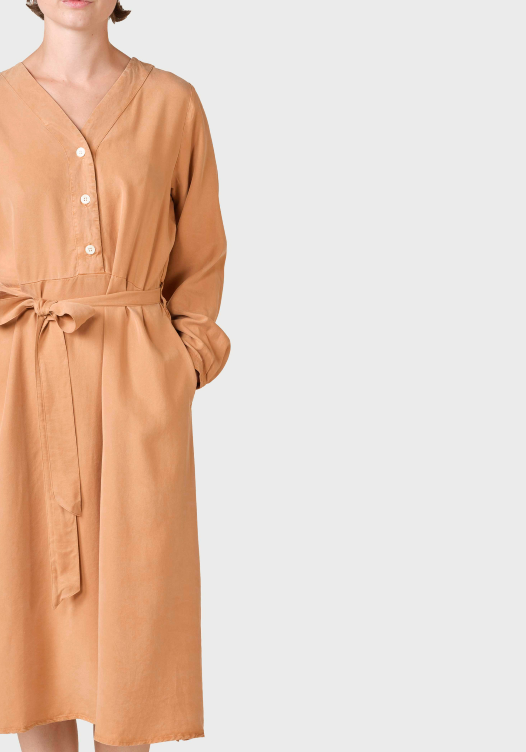 Klitmøller Collective Kleid Pernille LS Dress Camel