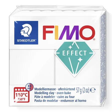STAEDTLER® FIMO® effect 8010 Modelliermasse transluzent weiß
