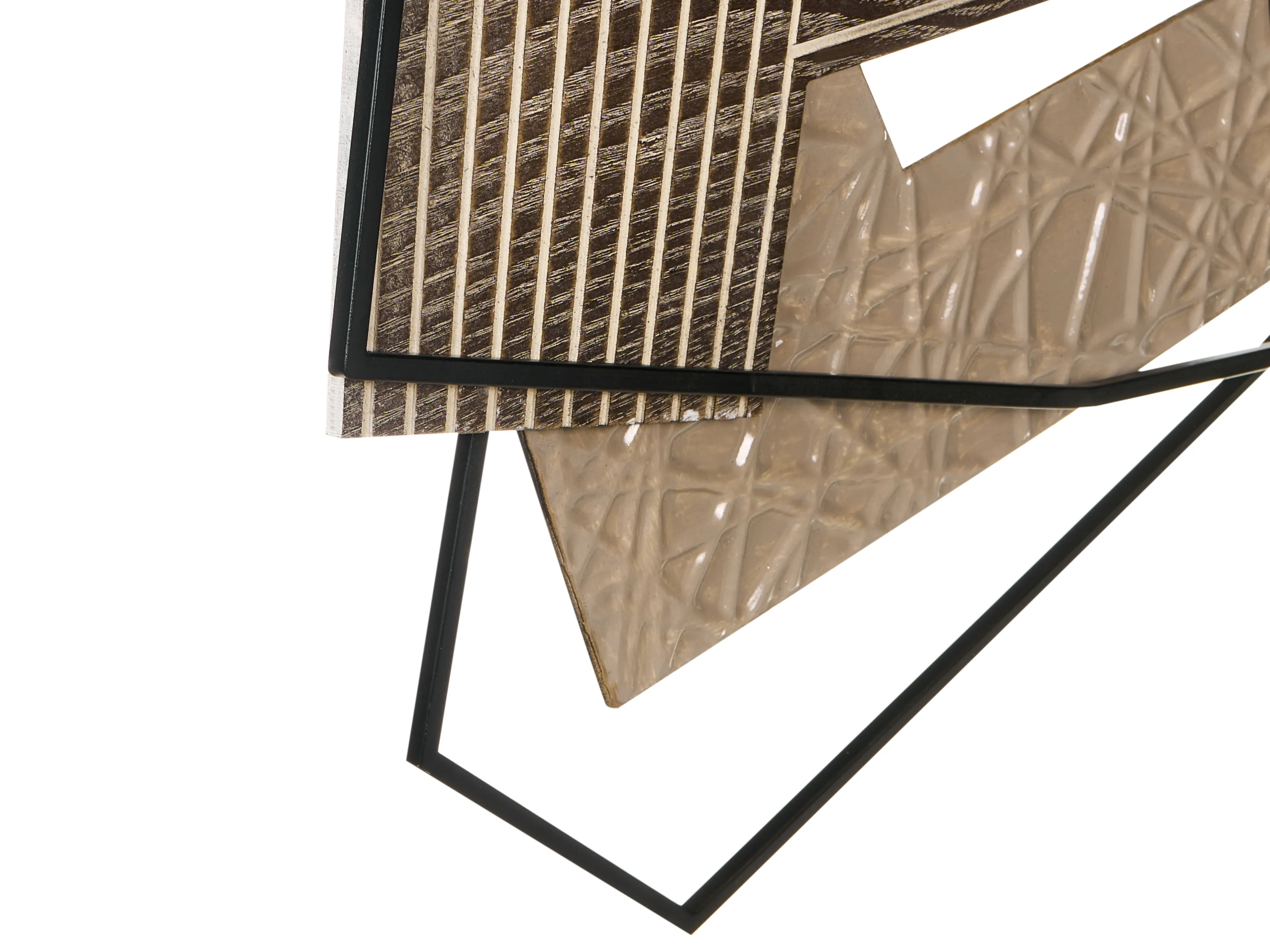 Wanddecoratie ENNIS Metaal 36 cm Bruin