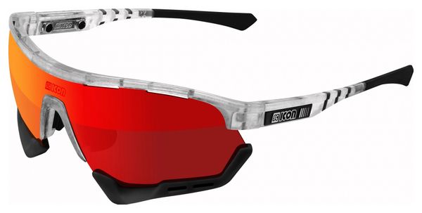 Scicon Sports Aerotech SCN PP XXL Lunettes De Soleil De Performance Sportive (Scnpp Multimorror Rouge/Matt Gelé)