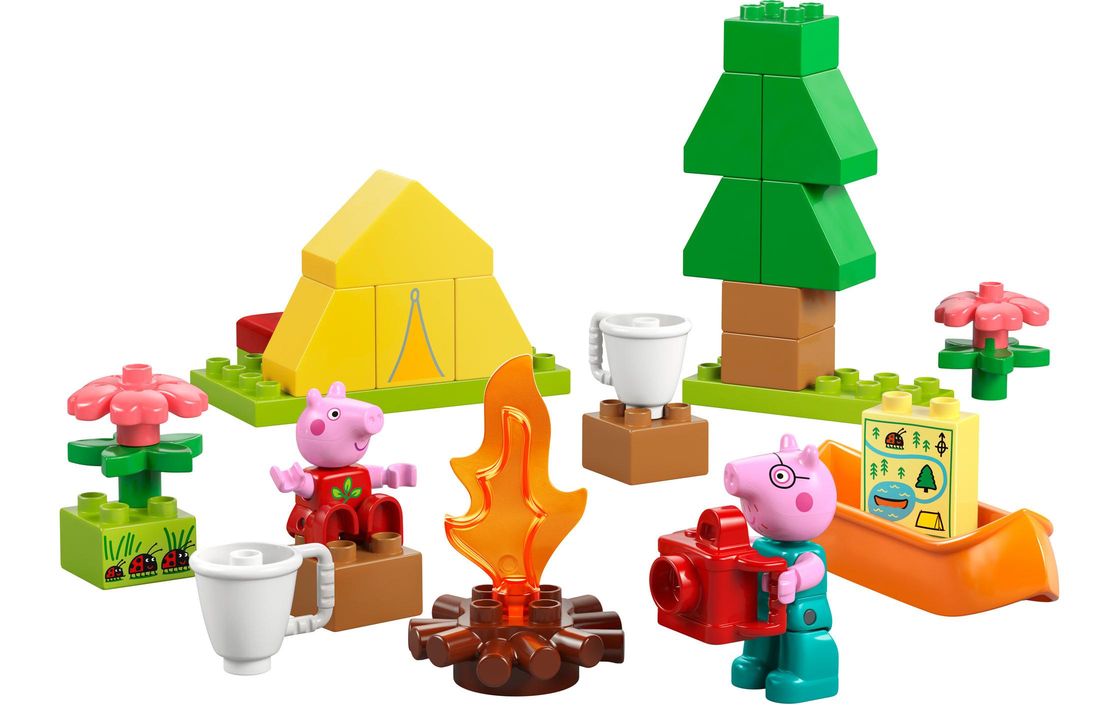 DUPLO® Campingausflug 10452Spielset mit den Figuren Peppa Wutz und Papa