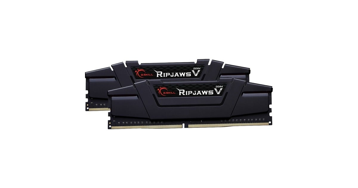 G.Skill16 GB DDR4-3200 Kit werkgeheugen  (Zwart, F4-3200C16D-16GVKB, Ripjaws V, XMP)