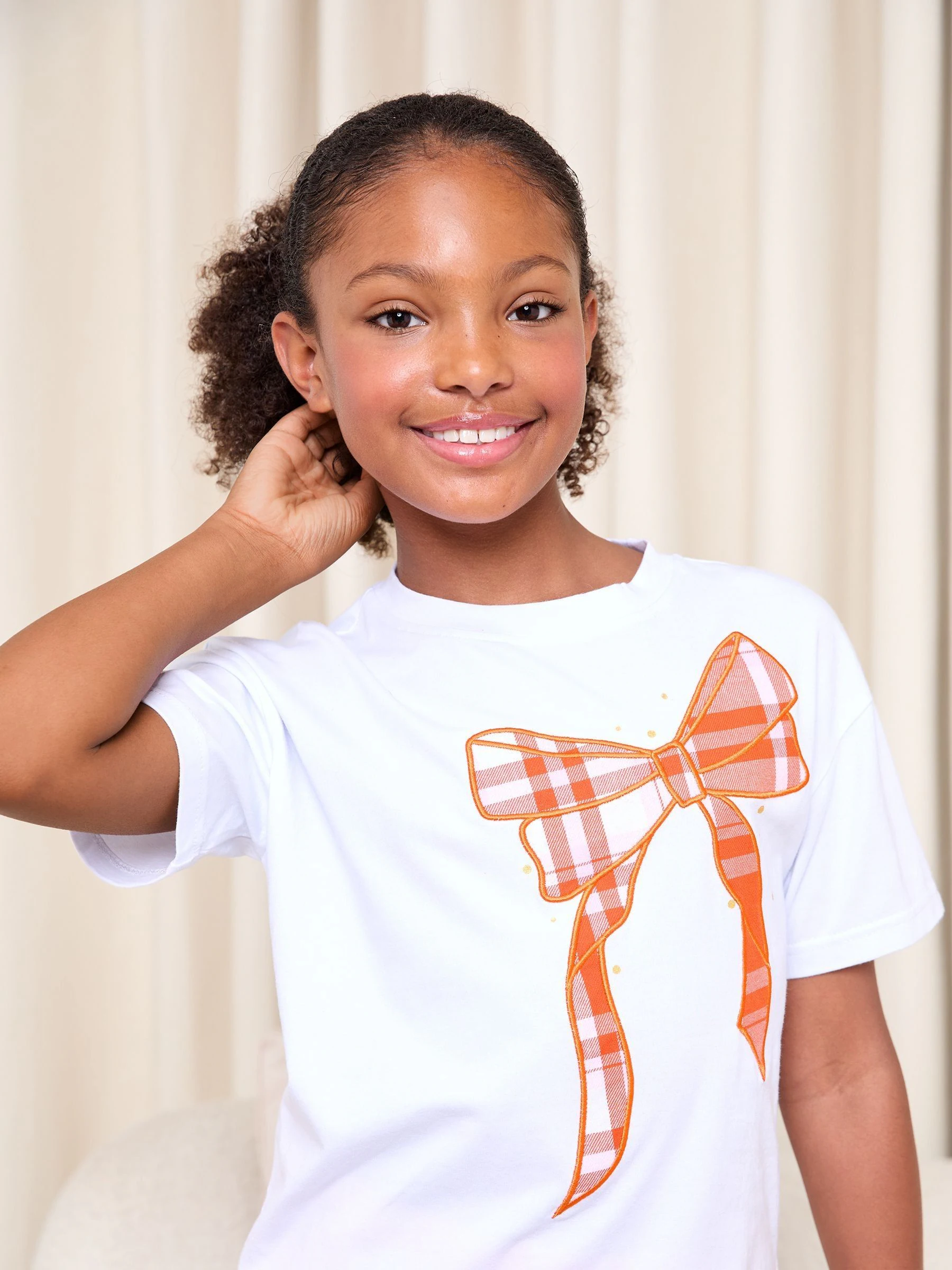 Lipsy Christmas Bow Check Pyjamas Set (5-16yrs)