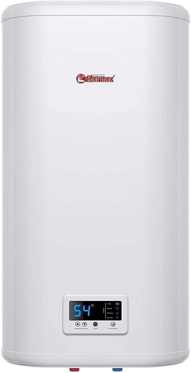 Thermex IF 50 V Comfort Flacher vertikaler 50-Liter-Warmwasserspeicher mit digitalem Betrieb Weiß