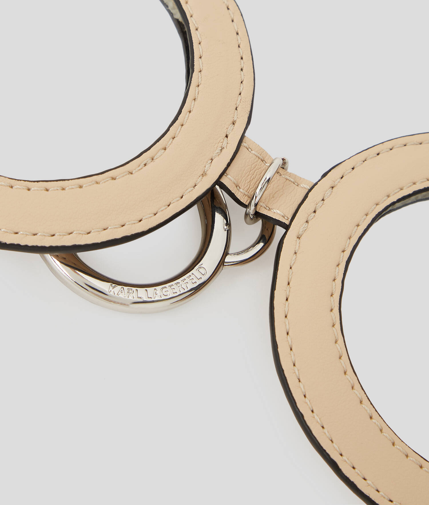 PORTE-CLÉS AVEC MIROIR IKON - Trench Beige