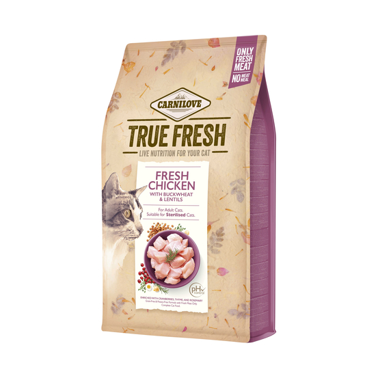 Croquettes True Fresh au poulet pour chat 1.8 kg