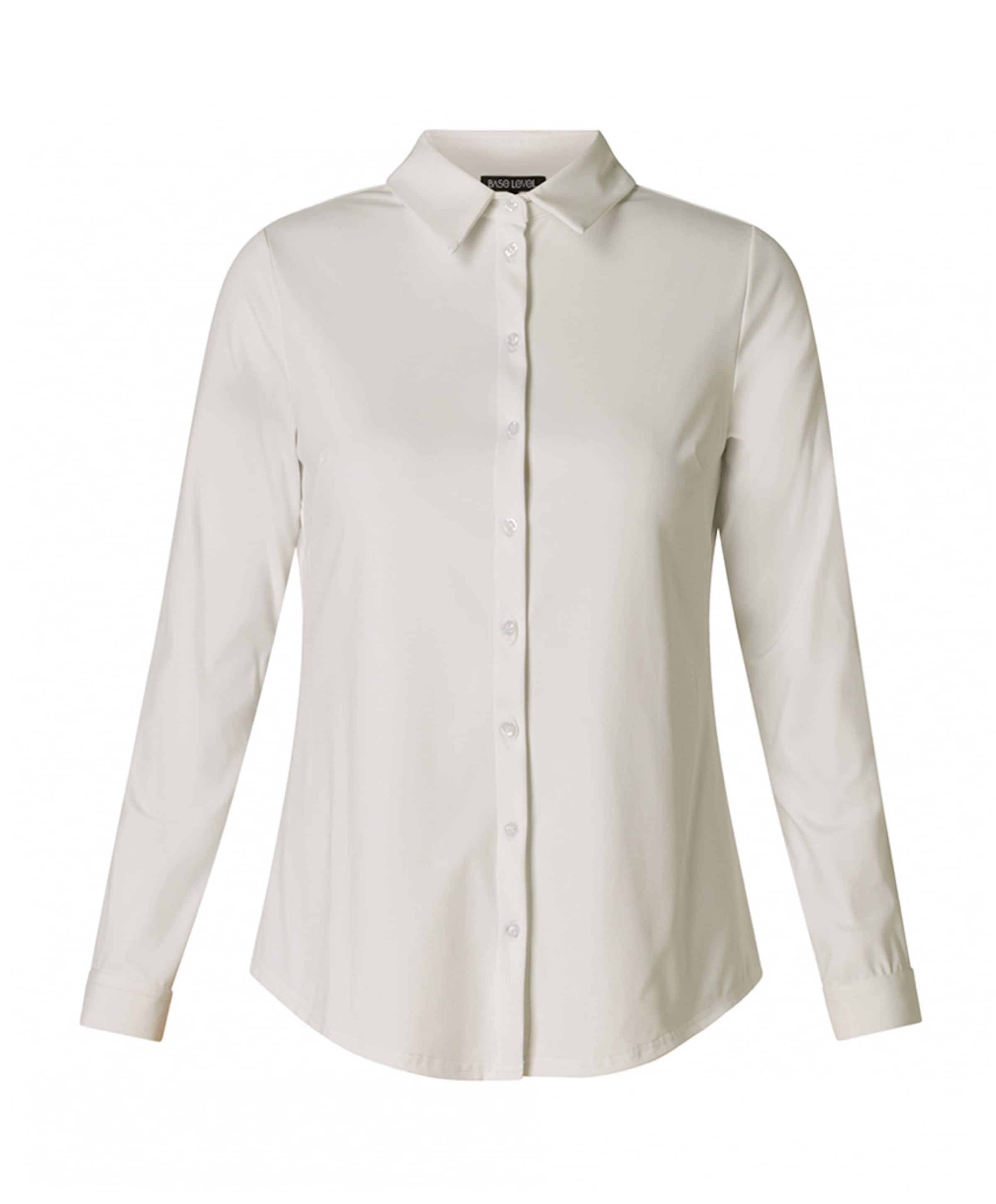 Base Level Curvy Dames blouse wit